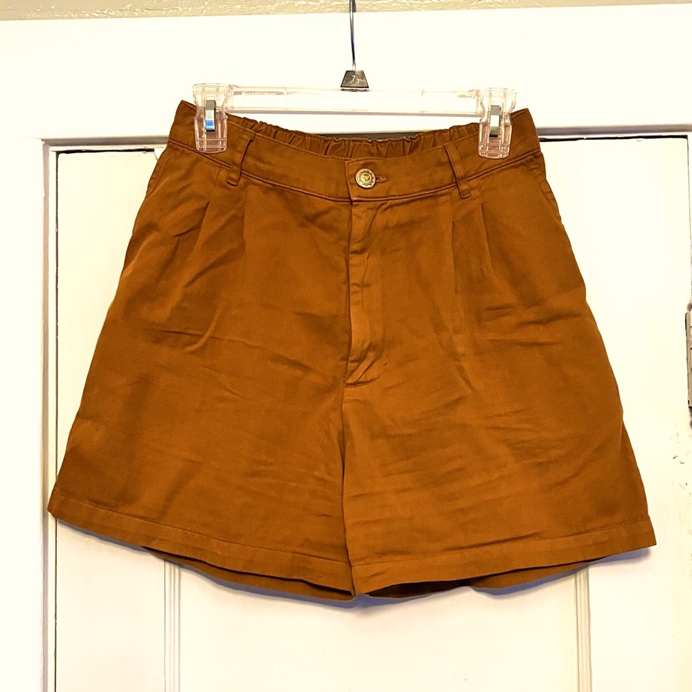 Big Bud Press Trouser Shorts in Spicy Mustard, size small